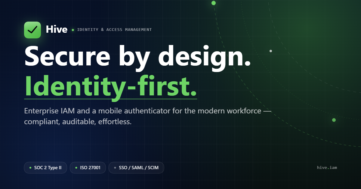 Hive Identity Solutions - Hive